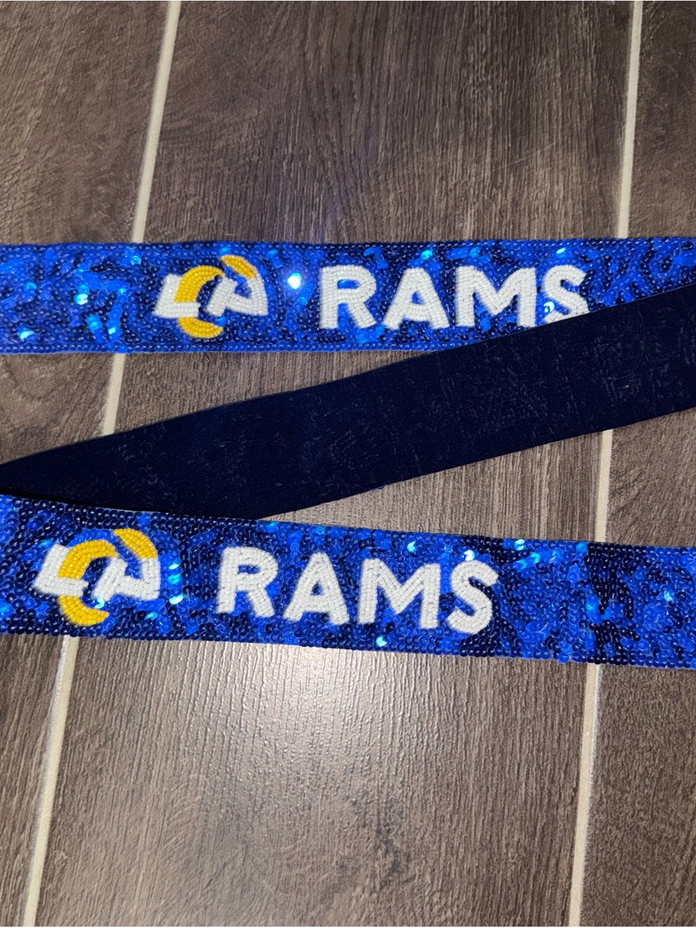 LA Rams Sequin Purse Strap